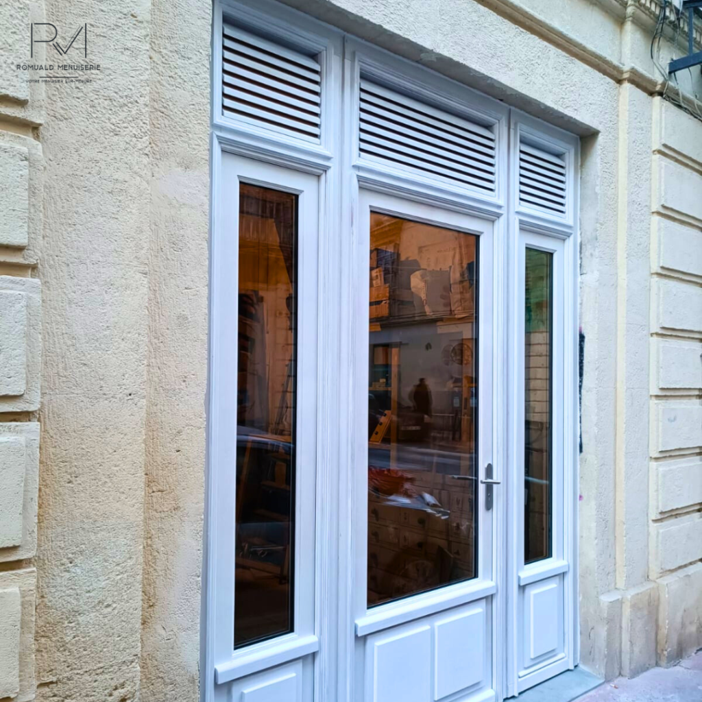Porte d'entrée sur mesure - Romuald Menuiserie