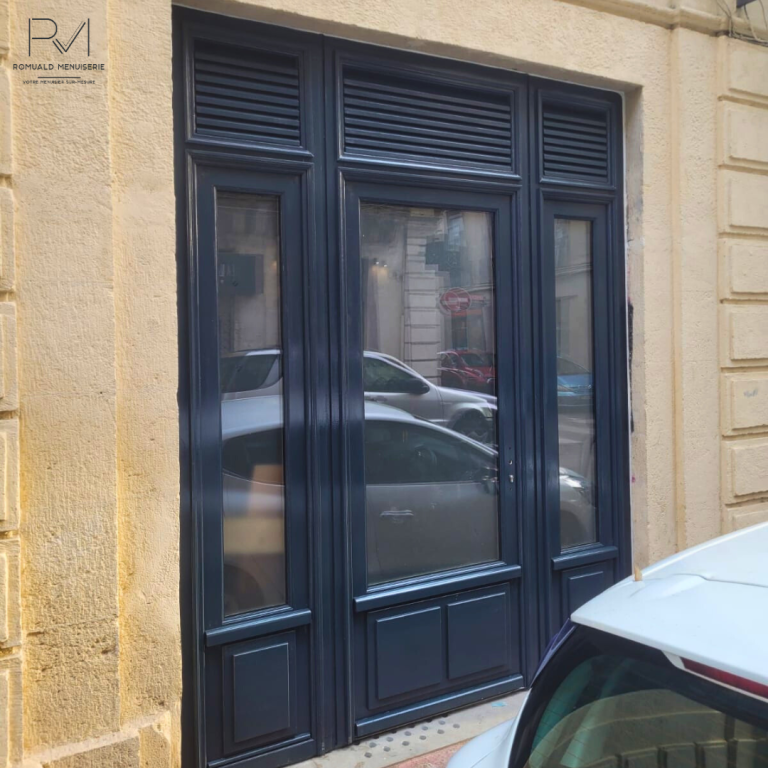Porte d'entrée sur mesure - Romuald Menuiserie