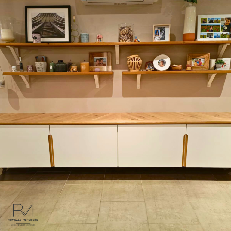 Meuble TV sur-mesure - Montagnac - Romuald Menuiserie